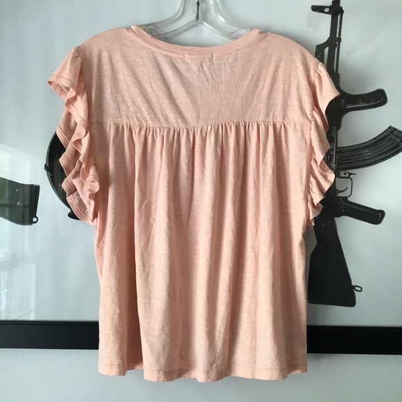 Sundry babydoll ruffle tee 2 M New - Picture 4 of 12